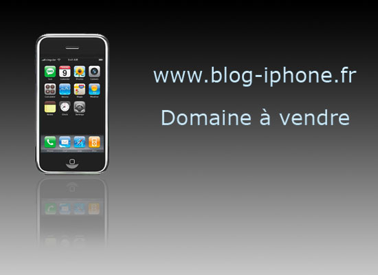 Le domaine www.blog-iphone.fr est  vendre